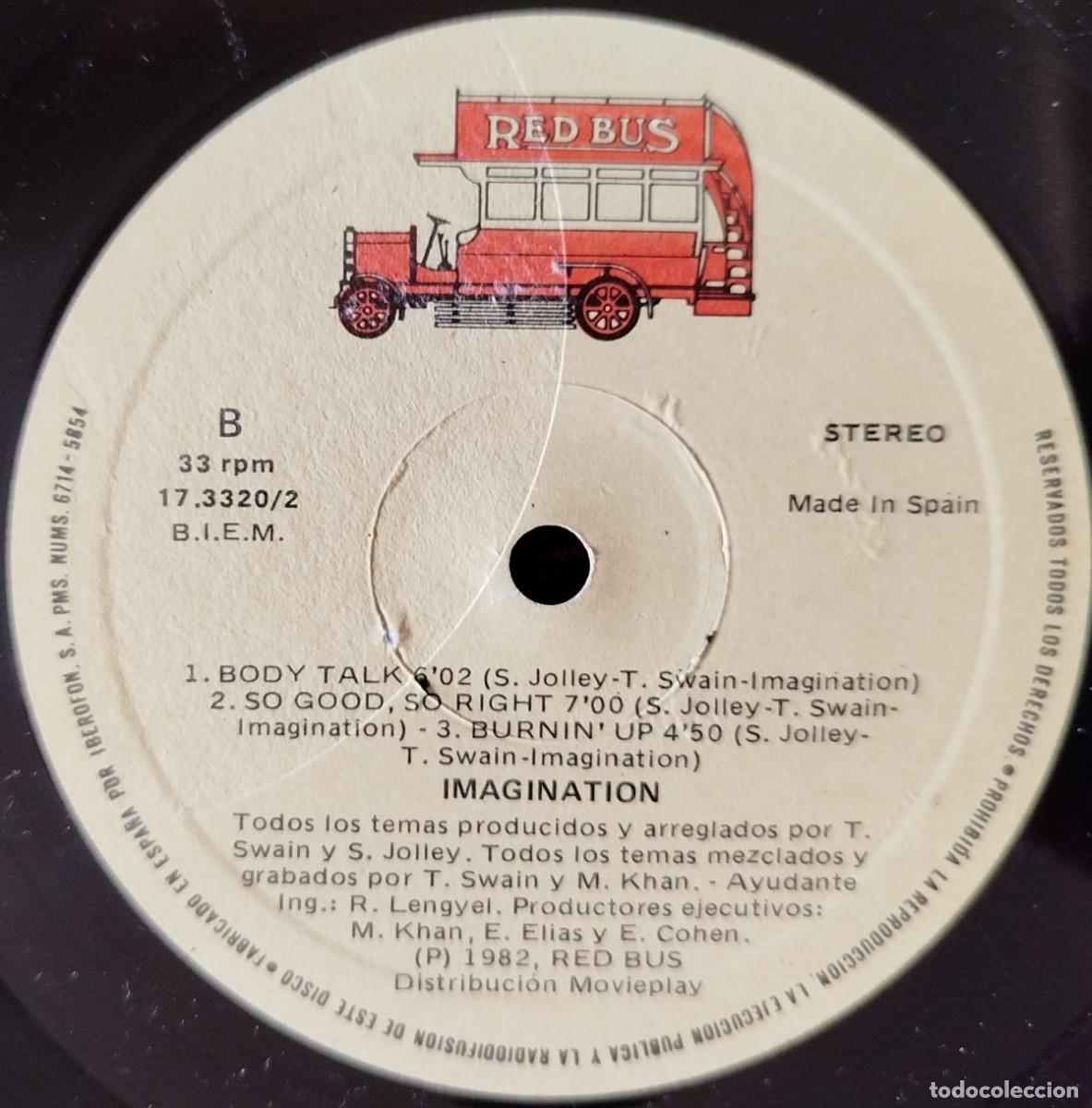 Discos de vinilo: IMAGINATION ** Imagination ** VINILO LP 1982 - Foto 4