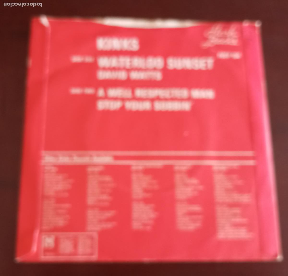 Discos de vinilo: THE KINKS - WATERLOO SUNSET + 3 EP.S - 1967 - UK - Foto 2