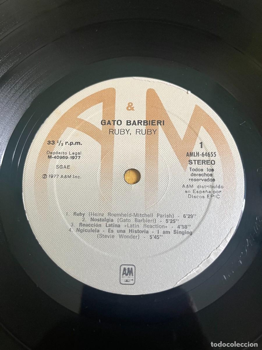 Discos de vinilo: Gato Barbieri &lrm;&ndash; Ruby, Ruby - Foto 4