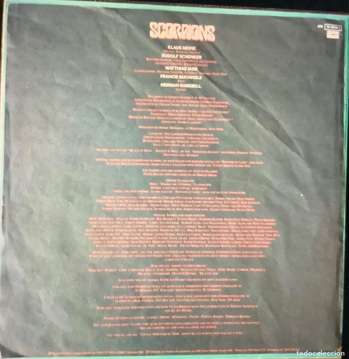 Discos de vinilo: LP SCORPIONS SAVAGE AMUSEMENT - Foto 3
