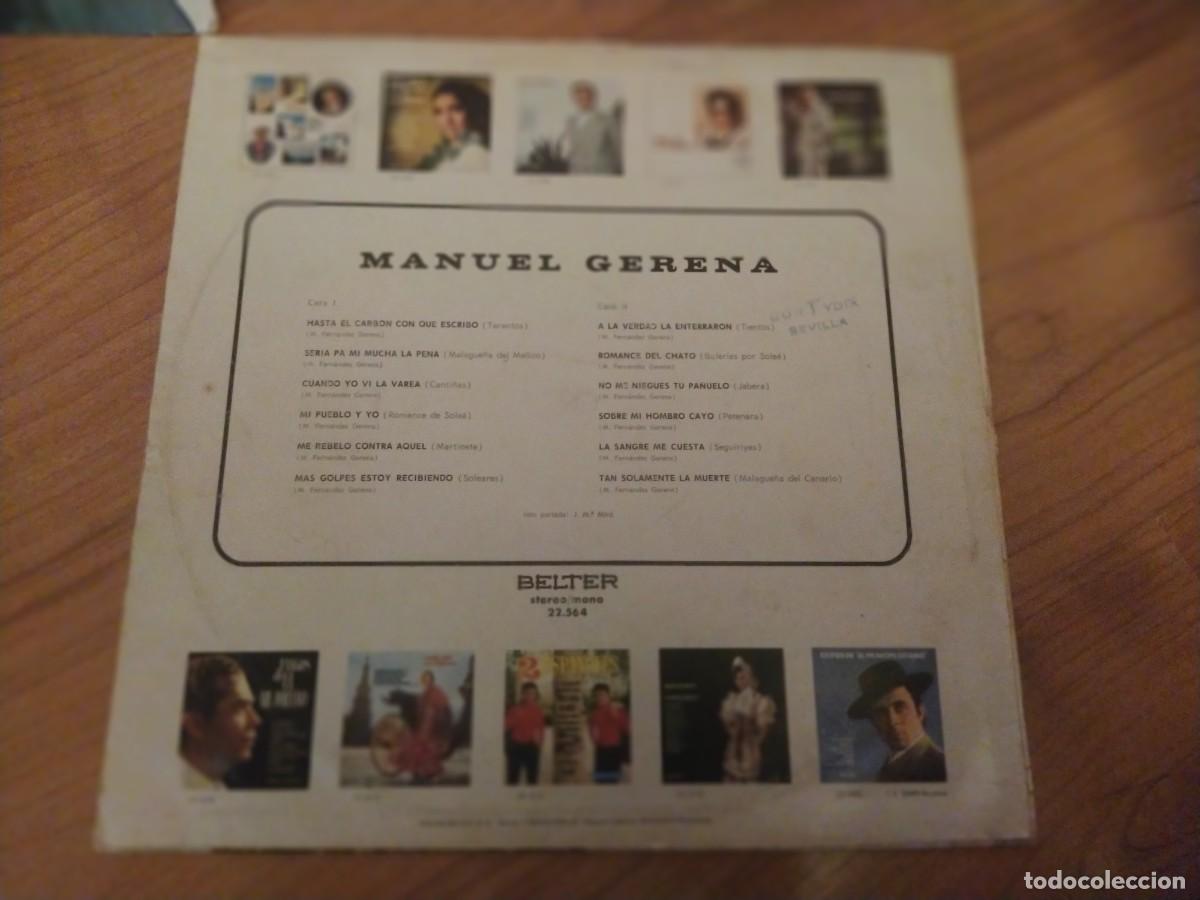 Discos de vinilo: MANUEL GERENA- 1971 lp belter - Foto 2