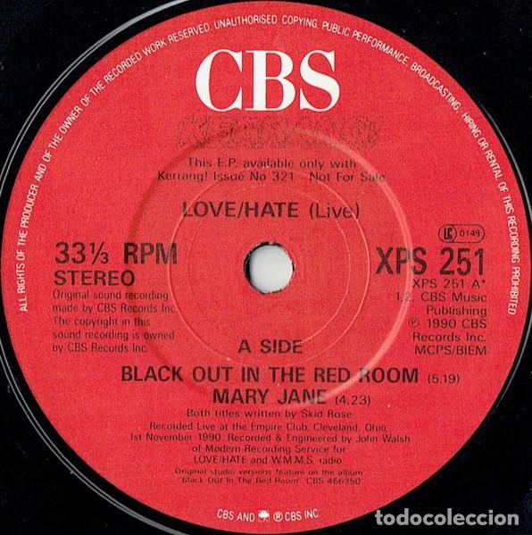 Discos de vinilo: Love/Hate &ndash; Live E.P. PROMO - Foto 3