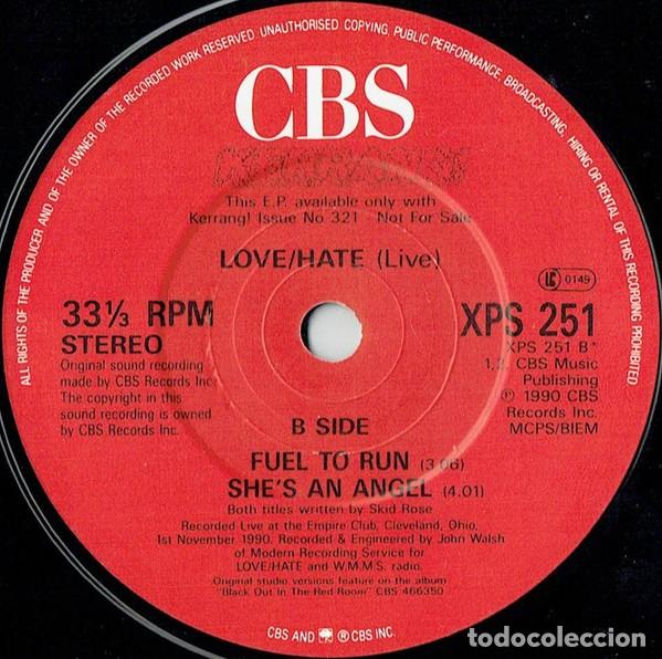 Discos de vinilo: Love/Hate &ndash; Live E.P. PROMO - Foto 4