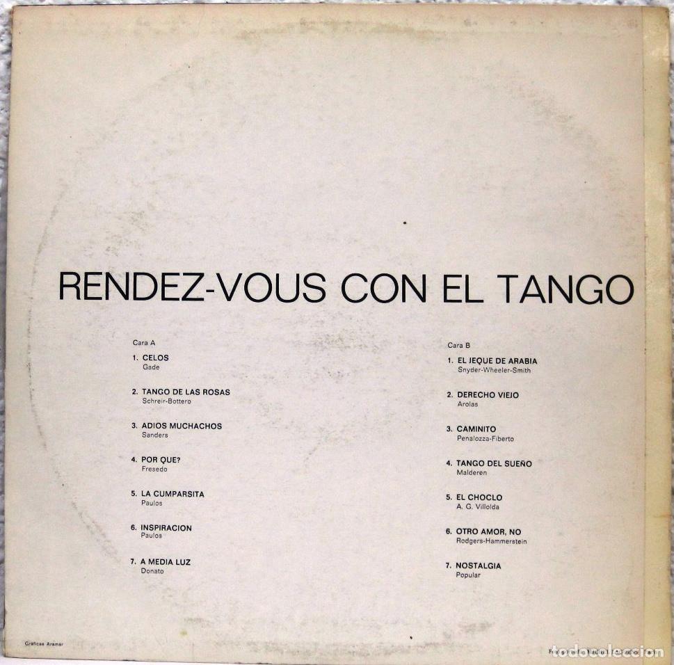 Discos de vinilo: RENDEZ-VOUS CON EL TANGO - LP - Foto 2