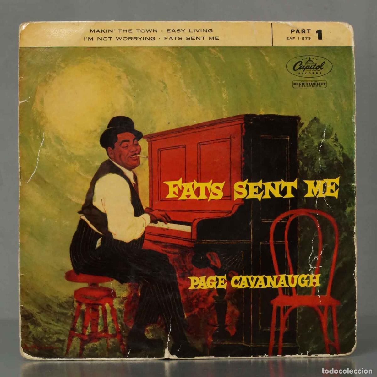 Discos de vinilo: EP. Page Cavanaugh &ndash; Fats Sent Me - Foto 1