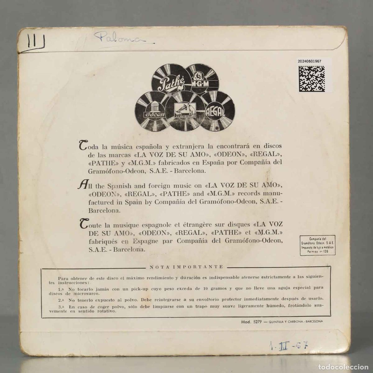 Discos de vinilo: EP. TONY AGUILAR. LILI - Foto 2