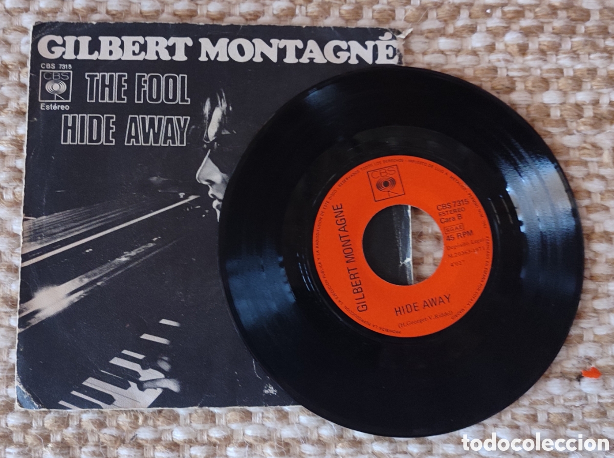 Discos de vinilo: EP Gilbert Montagne. The fool hide away - Foto 2