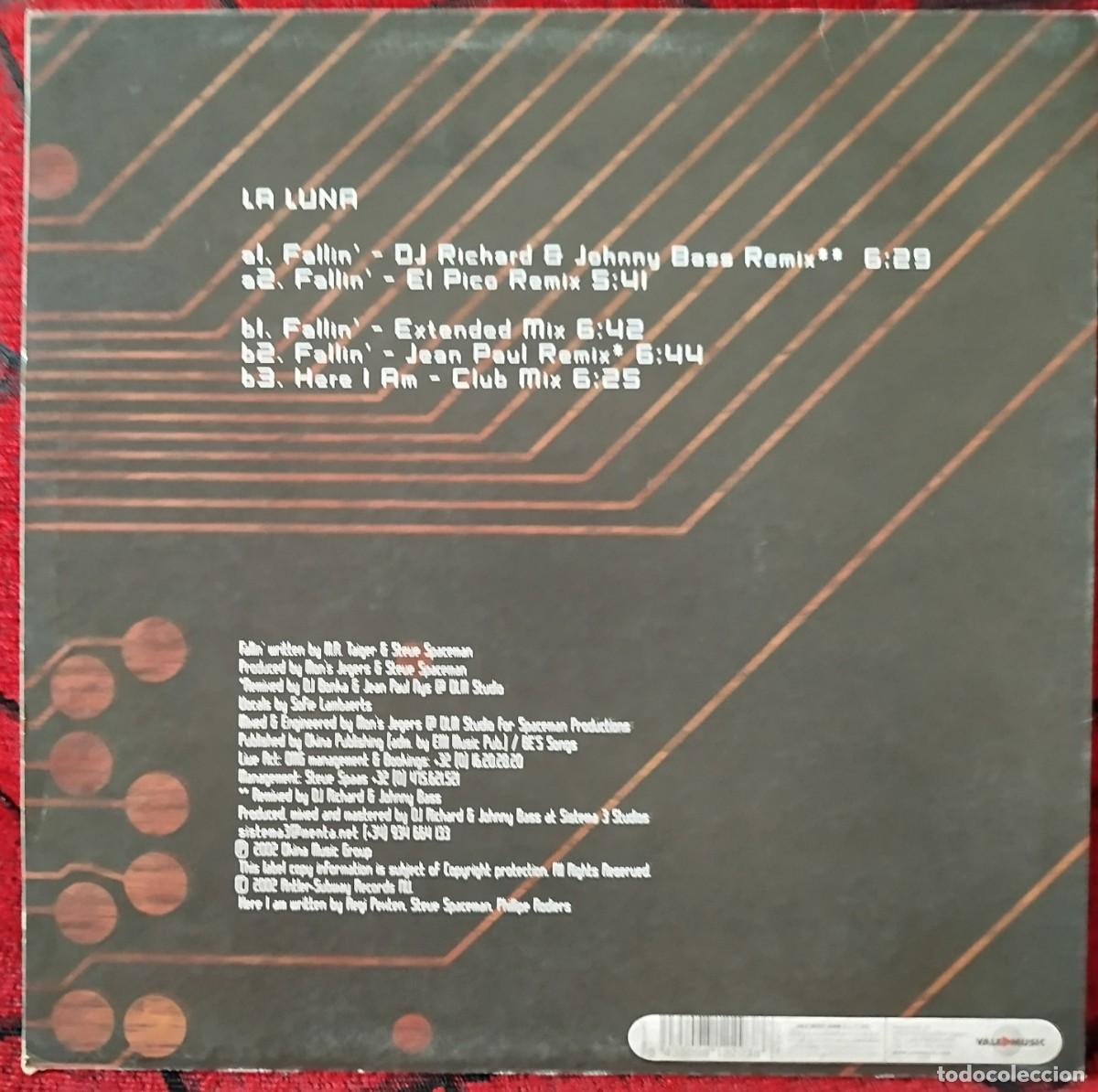 Discos de vinilo: LA LUNA ** Fallin ** MAXI SINGLE VINILO ORIGINAL 2002 - Foto 2