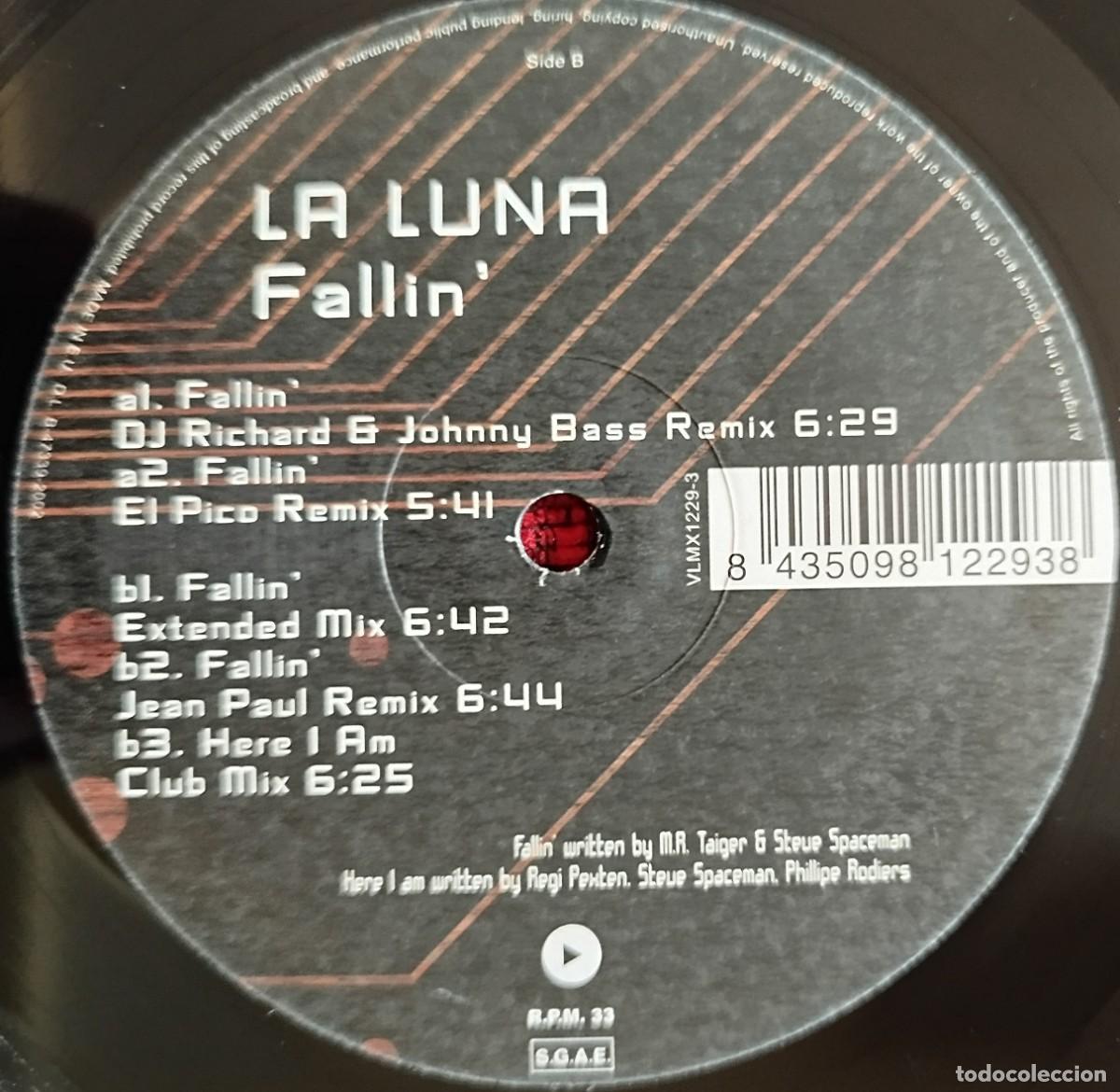 Discos de vinilo: LA LUNA ** Fallin ** MAXI SINGLE VINILO ORIGINAL 2002 - Foto 4