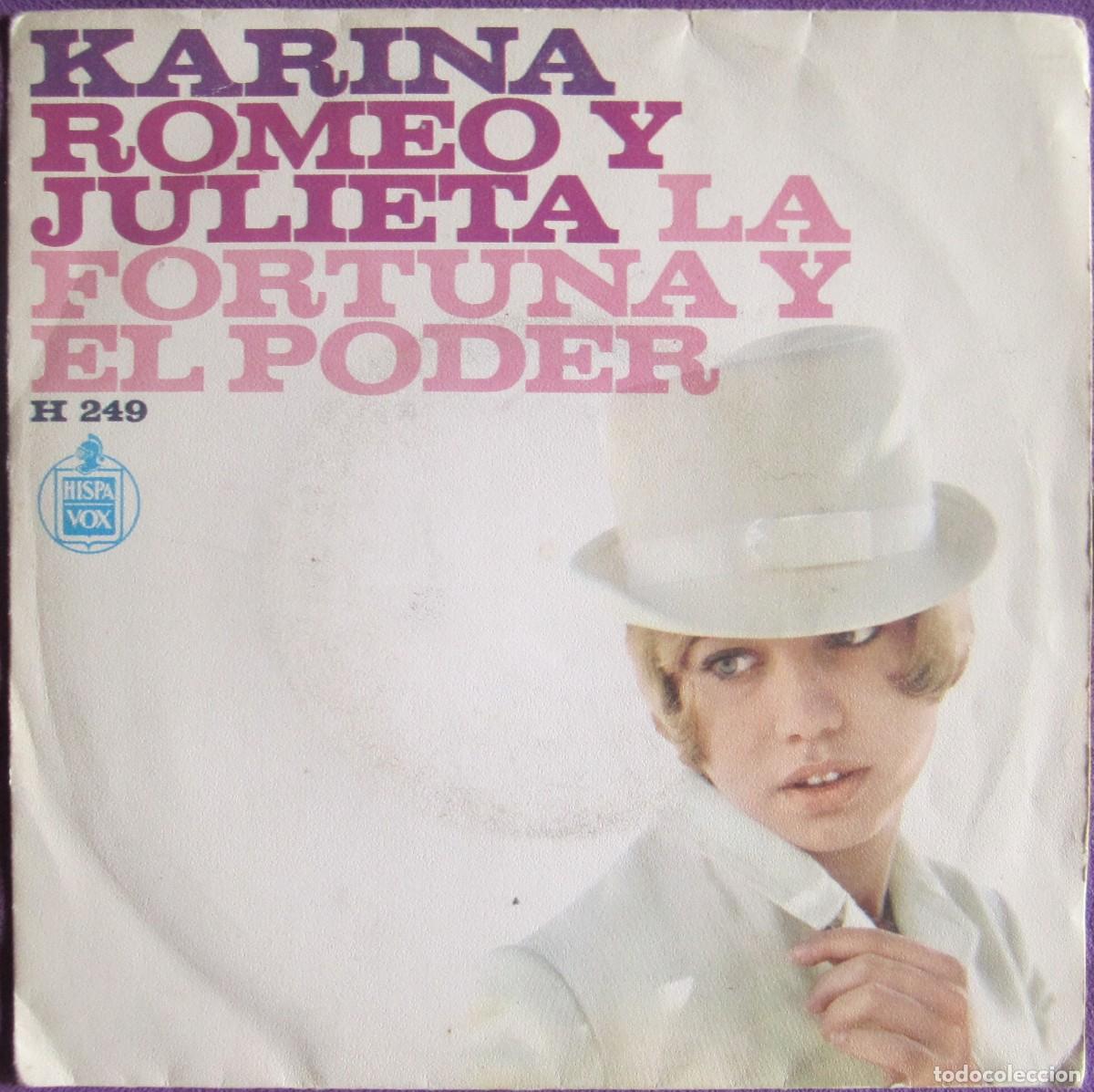 Discos de vinilo: KARINA: ROMEO Y JULIETA / LA FORTUNA Y EL PODER - Foto 1