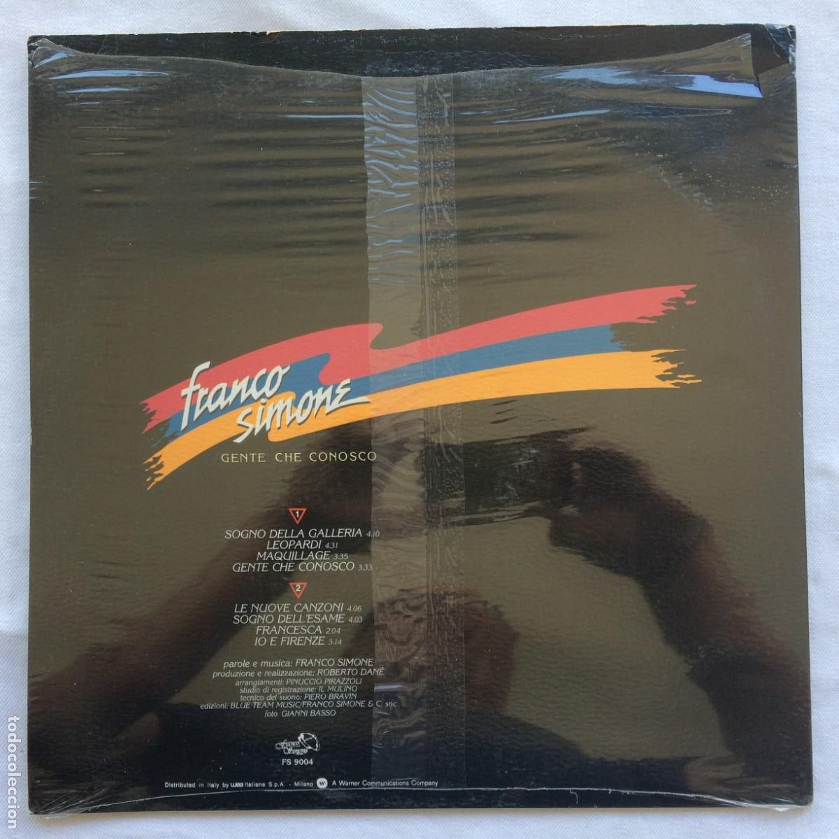 Discos de vinilo: Franco Simone &lrm;&ndash; Gente Che Conosco Italy 1982 - Foto 2