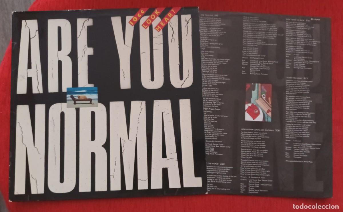 Discos de vinilo: 10 C.C. - ARE YOU NORMAL - LP - Foto 3