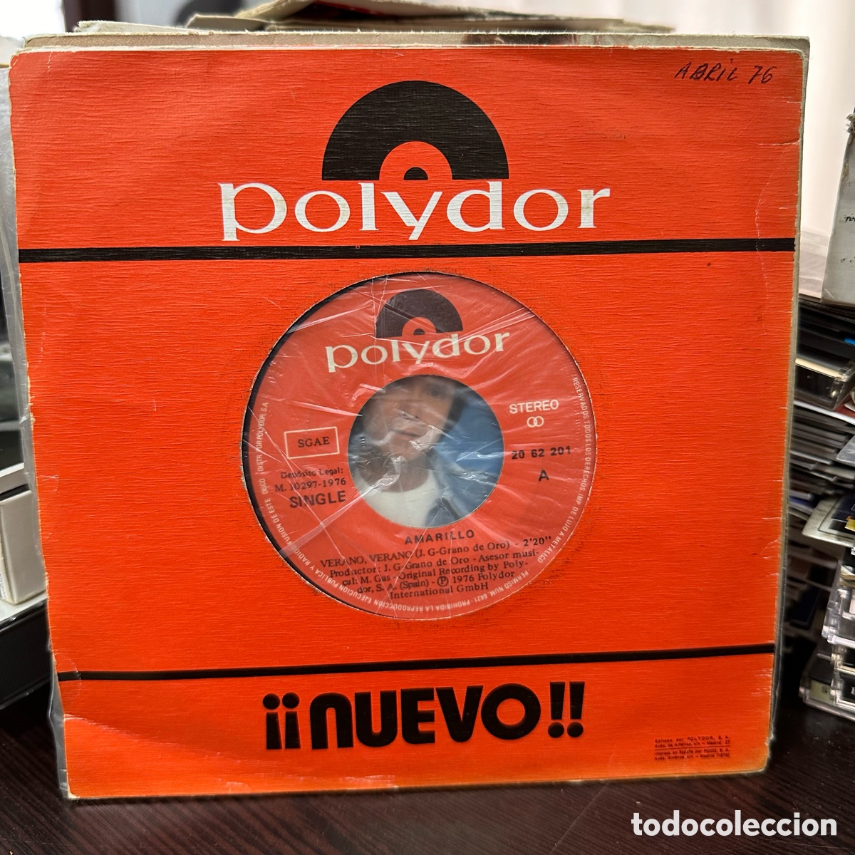 Discos de vinilo: Amarillo - Verano Verano / Dulce Mam&aacute; (7&rdquo;, Single) - Foto 1