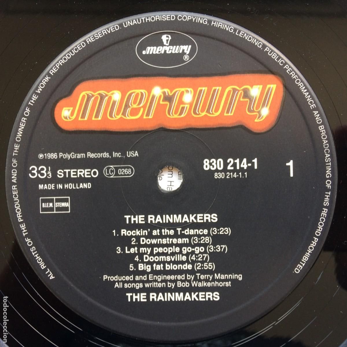 Discos de vinilo: The Rainmakers &ndash; The Rainmakers Holanda 1986 Mercury - Foto 3