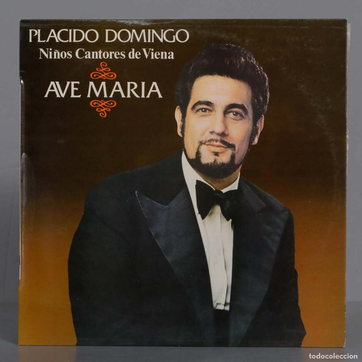 Vinyl-Schallplatten: LP. Placido Domingo and Ni&ntilde;os Cantores De Viena - Ave Maria