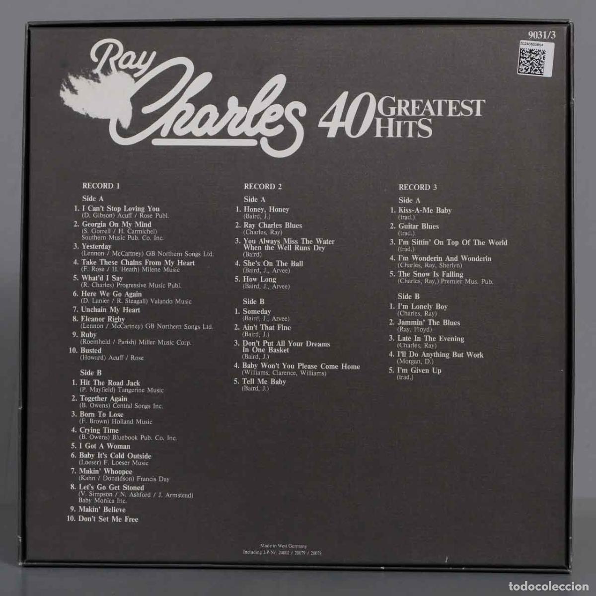 Discos de vinilo: LP. CHARLES. 40 GREATEST HITS - Foto 2