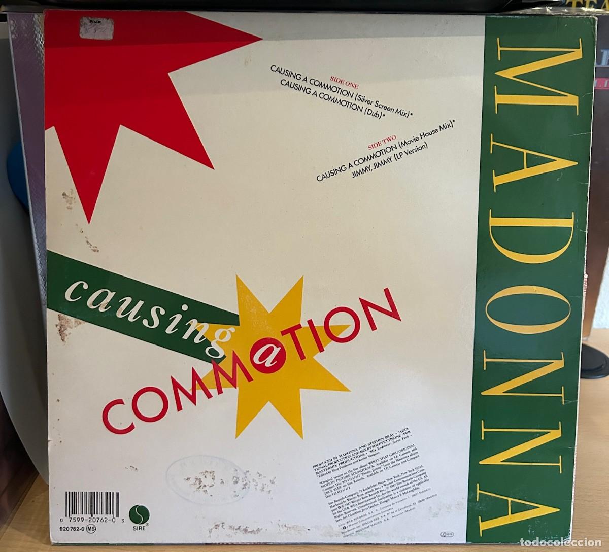 Discos de vinilo: Madonna &lrm;&ndash; Causing A Commotion. VINILO. Estado. Vg / Good +. 1987. Edici&oacute;n Spain - Foto 2