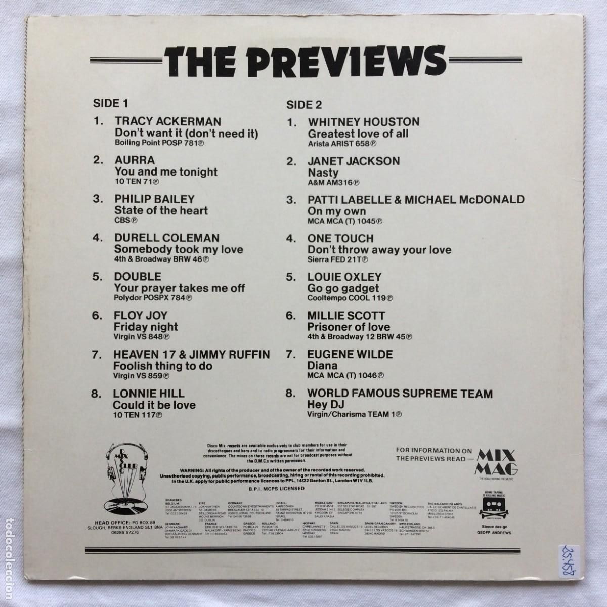 Discos de vinilo: Various &lrm;&ndash; April 86 Previews UK 1986 DMC - Foto 2