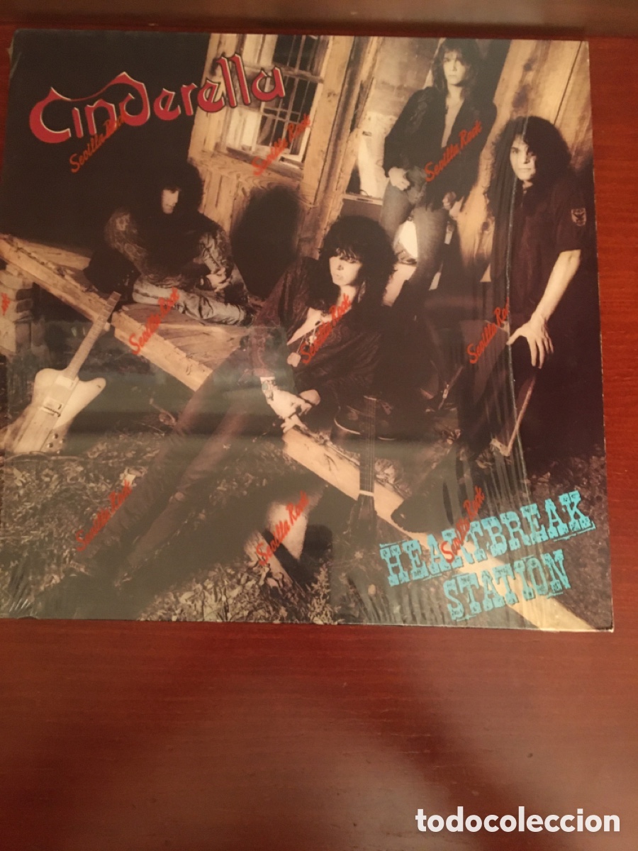 Discos de vinilo: LP CINDERELLA - HEARTBREAK STATION - Foto 1
