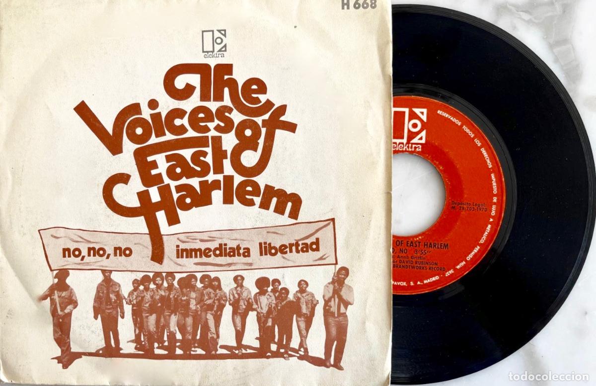 Discos de vinil: THE VOICES OF EAST HARLEM. NO,NO,NO. SINGLE ORIGINAL ESPA&Ntilde;A
