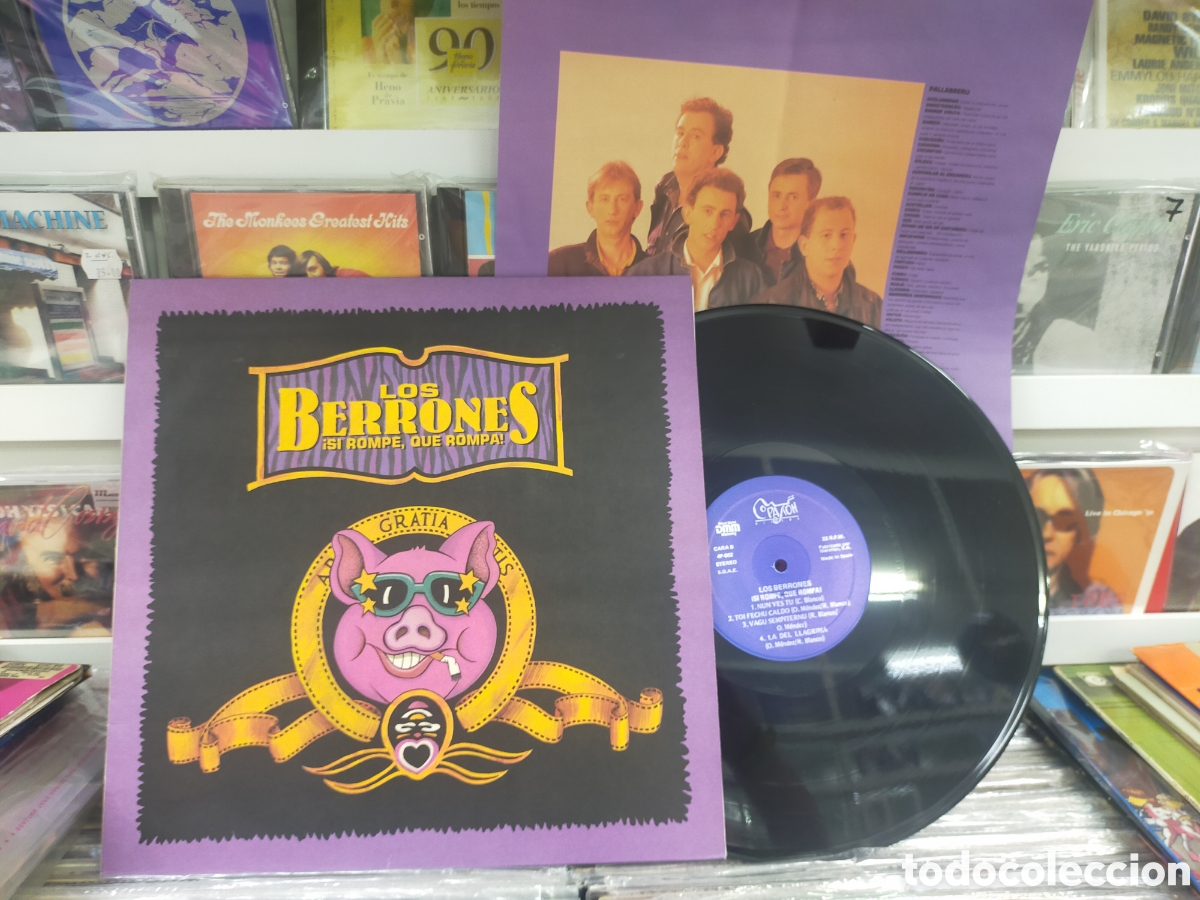 Discos de vinilo: Los berrones LP si rompe,que rompa! 1990 - Foto 1