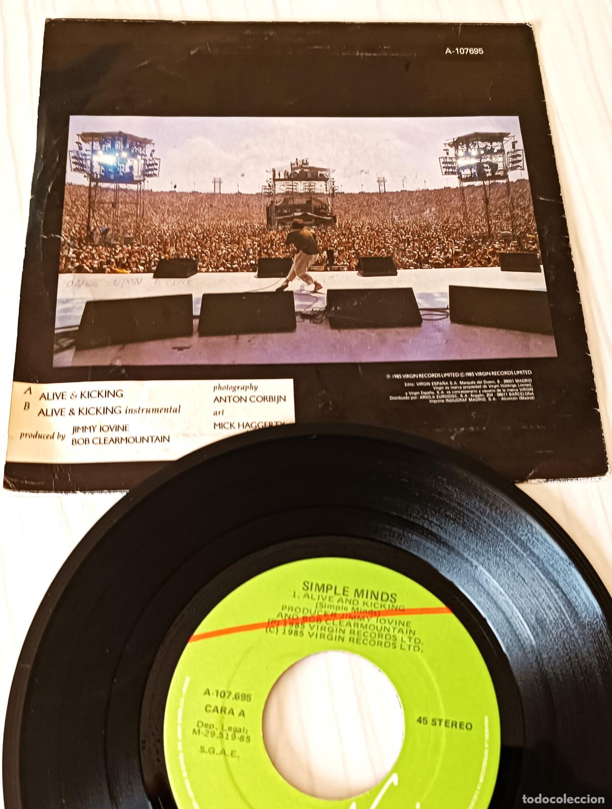 Discos de vinilo: SIMPLE MINDS - ALIVE & KICKING VIRGIN - 1985 - Foto 2