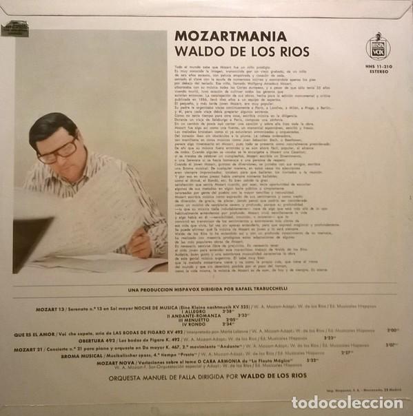 Discos de vinilo: Waldo De Los Rios &lrm;&ndash; Mozartmania - Foto 2
