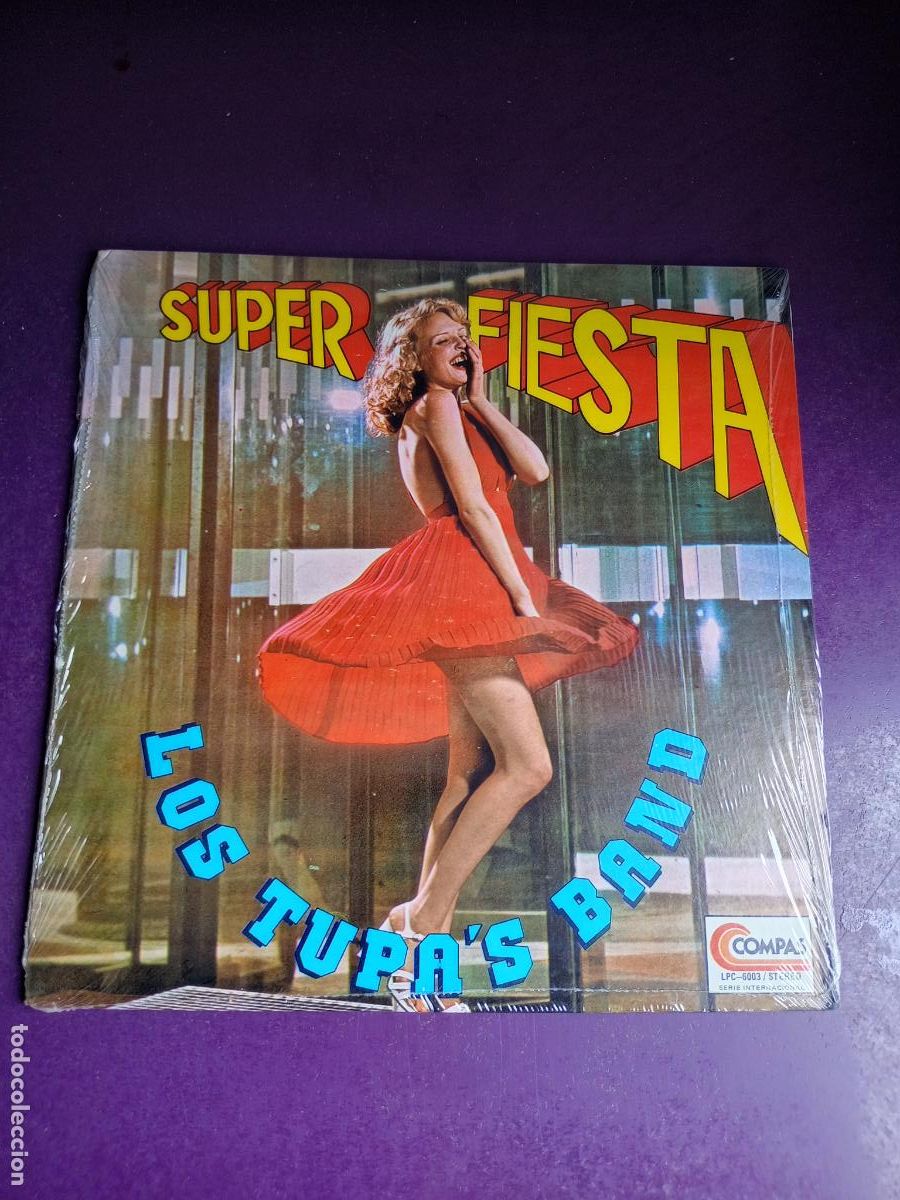 Vinyl records: Los Tupas Band &lrm;&ndash; Super Fiesta - LP COMPAS 1979 - EDICION USA PRECINTADO, FIESTA LATINA