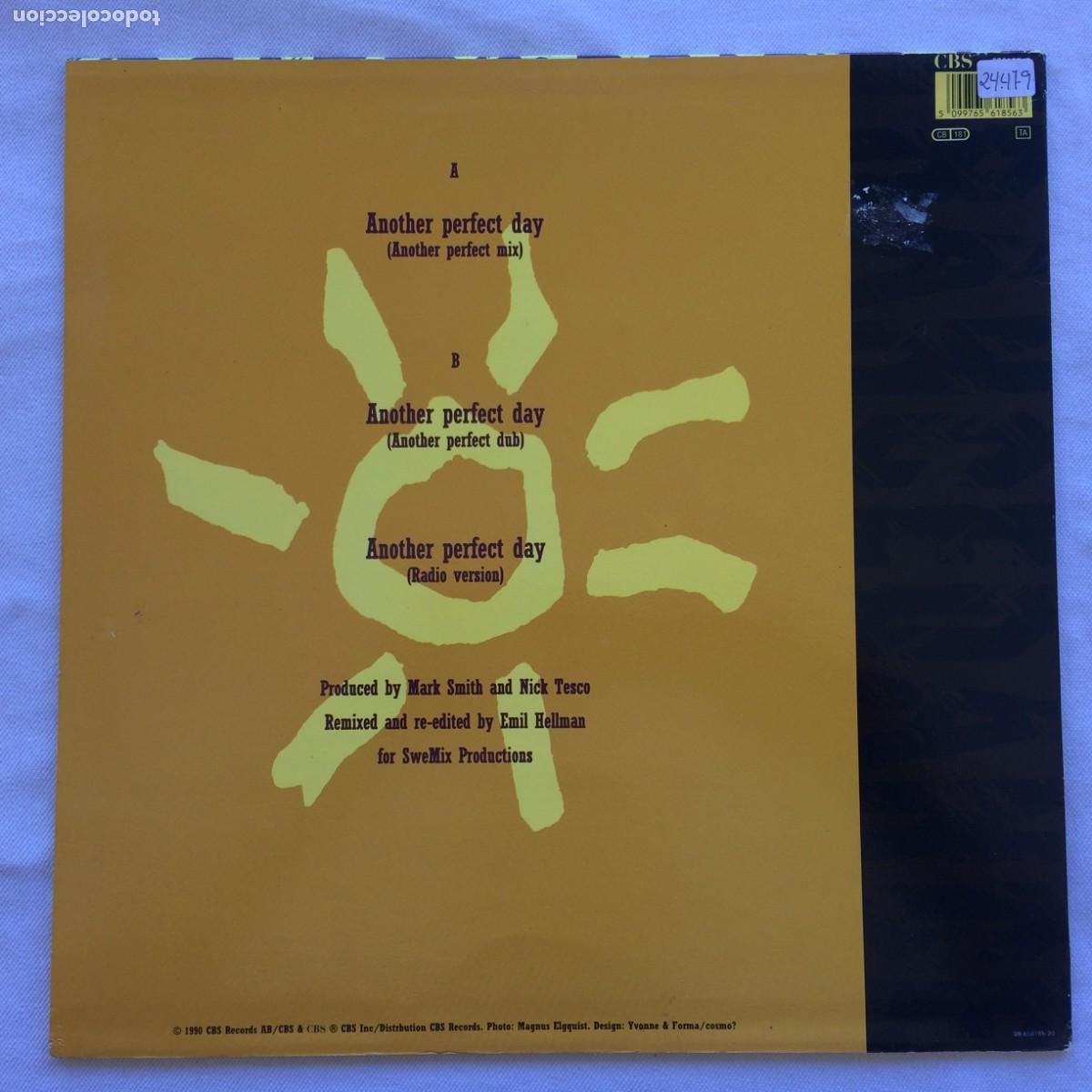 Discos de vinilo: Trance Dance &lrm;&ndash; Another Perfect Day Holanda 1990 CBS Maxi - Foto 2