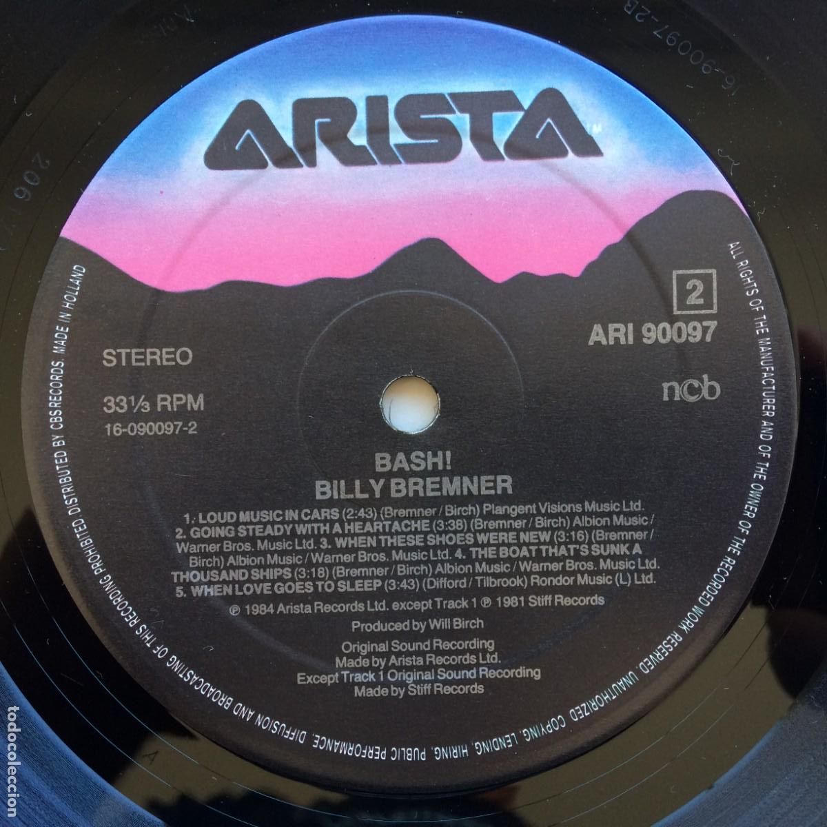 Discos de vinilo: Billy Bremner &lrm;&ndash; Bash! Scandinavia 1984 Arista - Foto 4