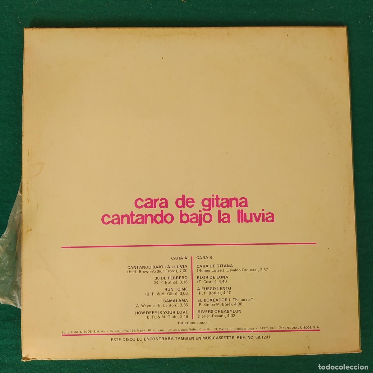 Discos de vinilo: The Studio Group &ndash; Cara De Gitana / Cantando Bajo La Lluvia - Foto 2