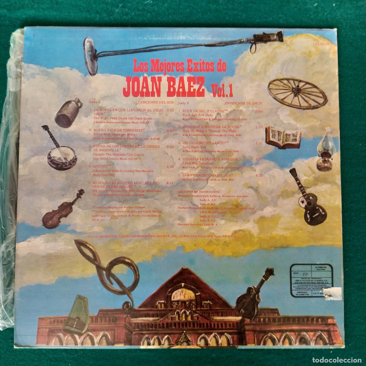 Discos de vinilo: Joan Baez &ndash; Los Mejores Exitos De Joan Baez Vol.1 - Foto 2