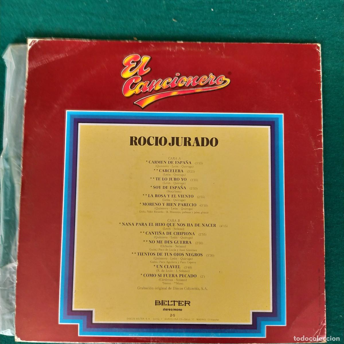 Discos de vinilo: Rocio Jurado &ndash; El Cancionero - Foto 2