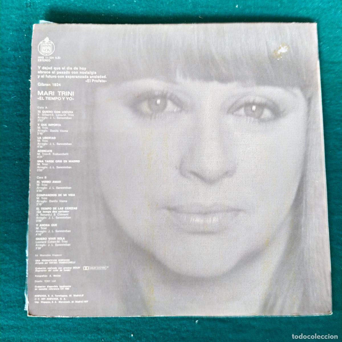Discos de vinilo: Mari Trini &ndash; El Tiempo Y Yo - Foto 2