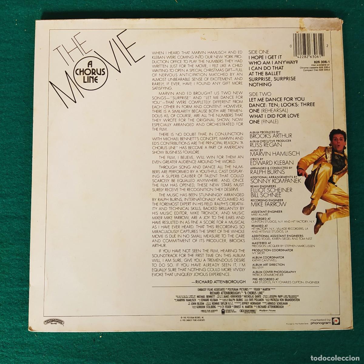 Discos de vinilo: A Chorus Line - The Movie - Foto 2