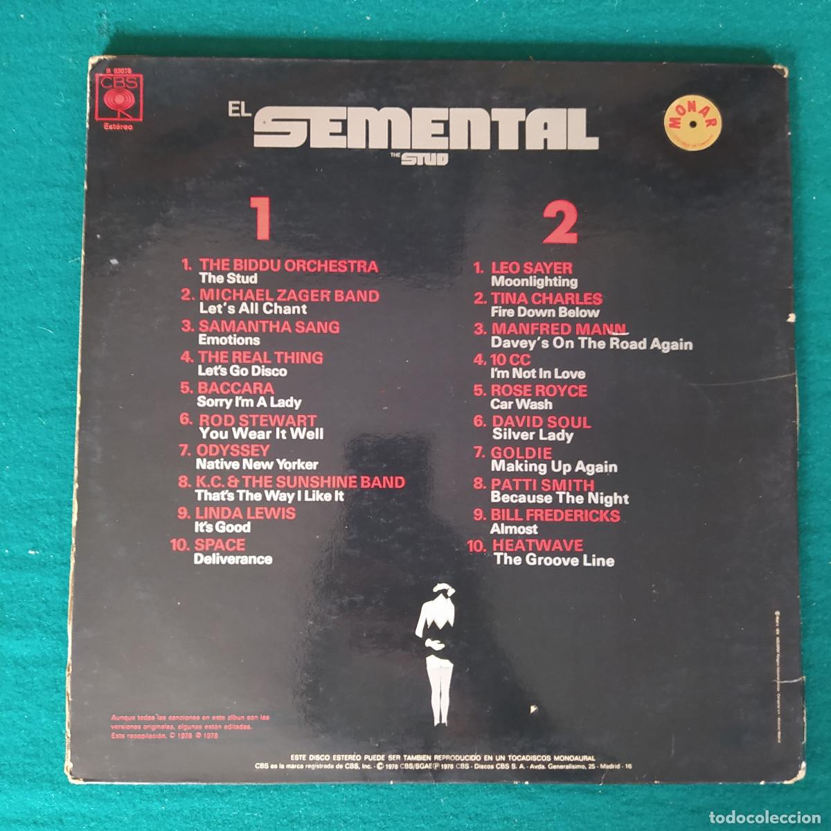 Discos de vinilo: El Semental = The Stud (Banda Original De La Pel&iacute;cula) - Foto 2