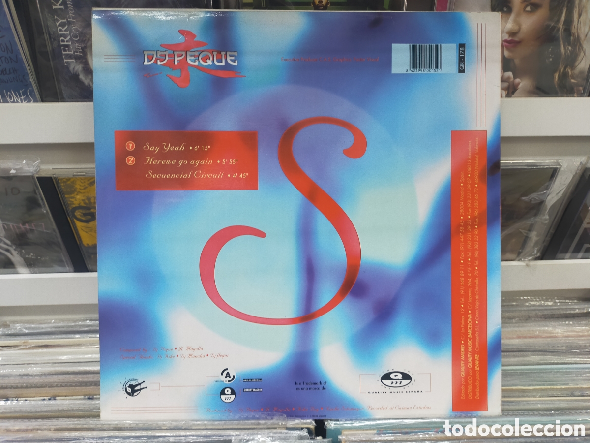 Discos de vinilo: Dj peque maxi say-yeah Espa&ntilde;a 1995 - Foto 2