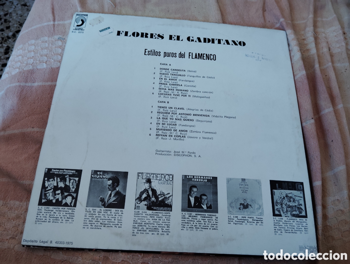 Discos de vinilo: FLORES EL GADITANO - ( 1976 ) - Foto 2