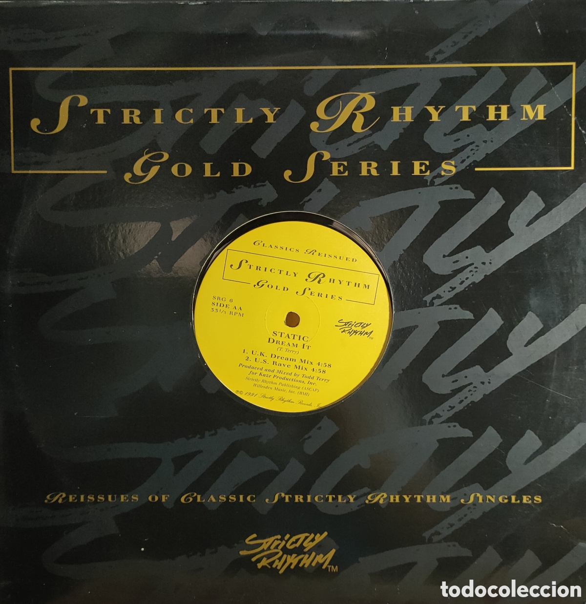 Discos de vinilo: Tech Nine / Static &ndash; Slam Jam / Dream It . Original US usa disco 12&rdquo; vinilo - Foto 2