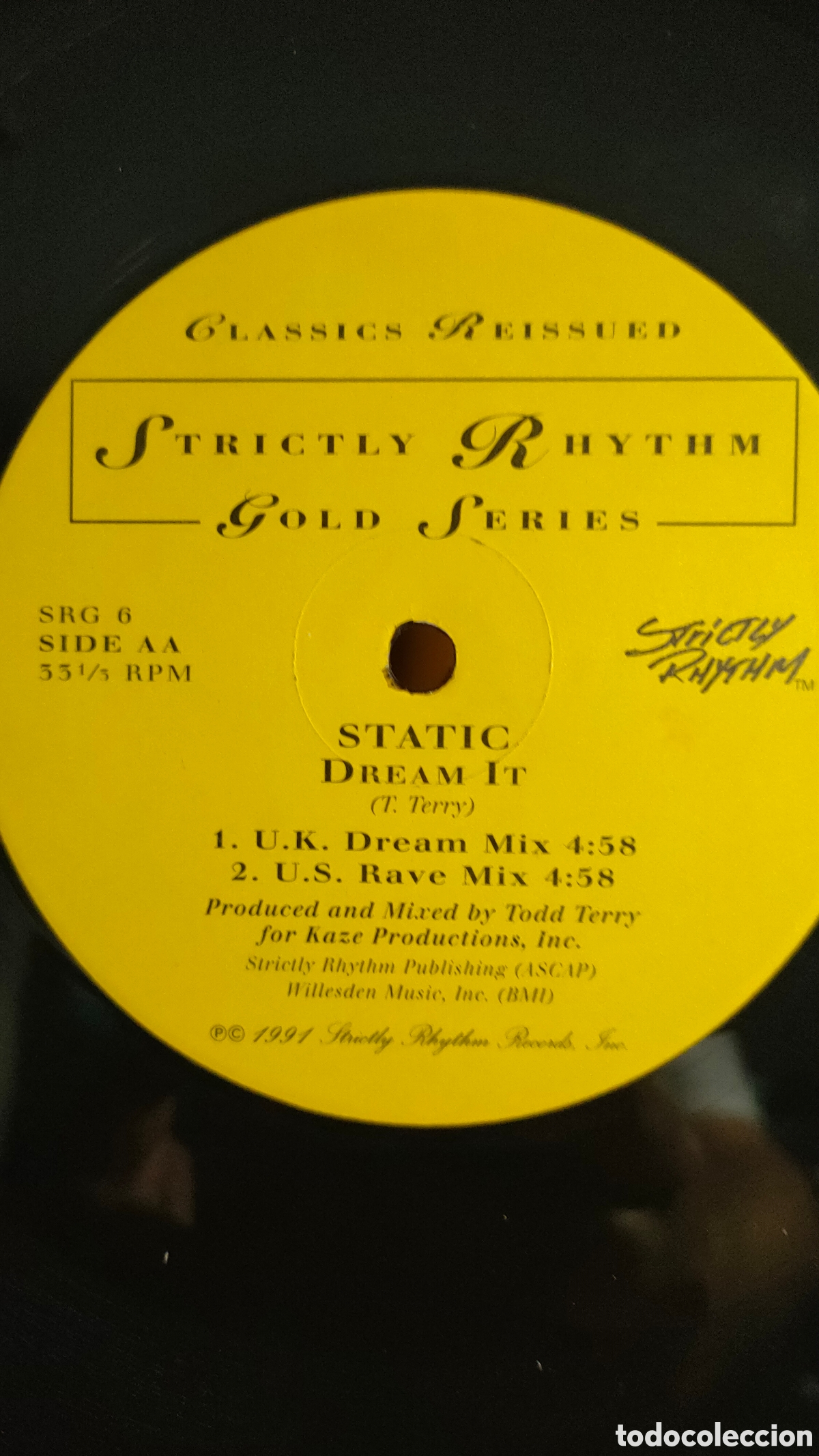 Discos de vinilo: Tech Nine / Static &ndash; Slam Jam / Dream It . Original US usa disco 12&rdquo; vinilo - Foto 3