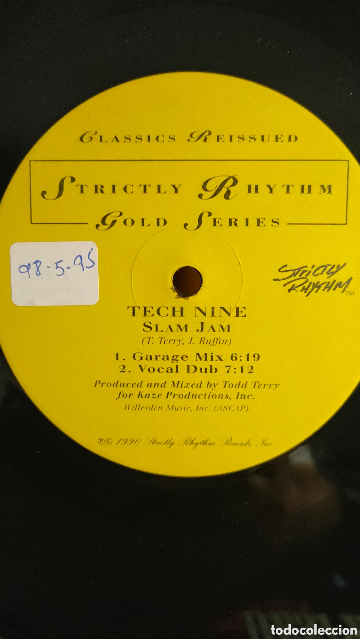Discos de vinilo: Tech Nine / Static &ndash; Slam Jam / Dream It . Original US usa disco 12&rdquo; vinilo - Foto 4