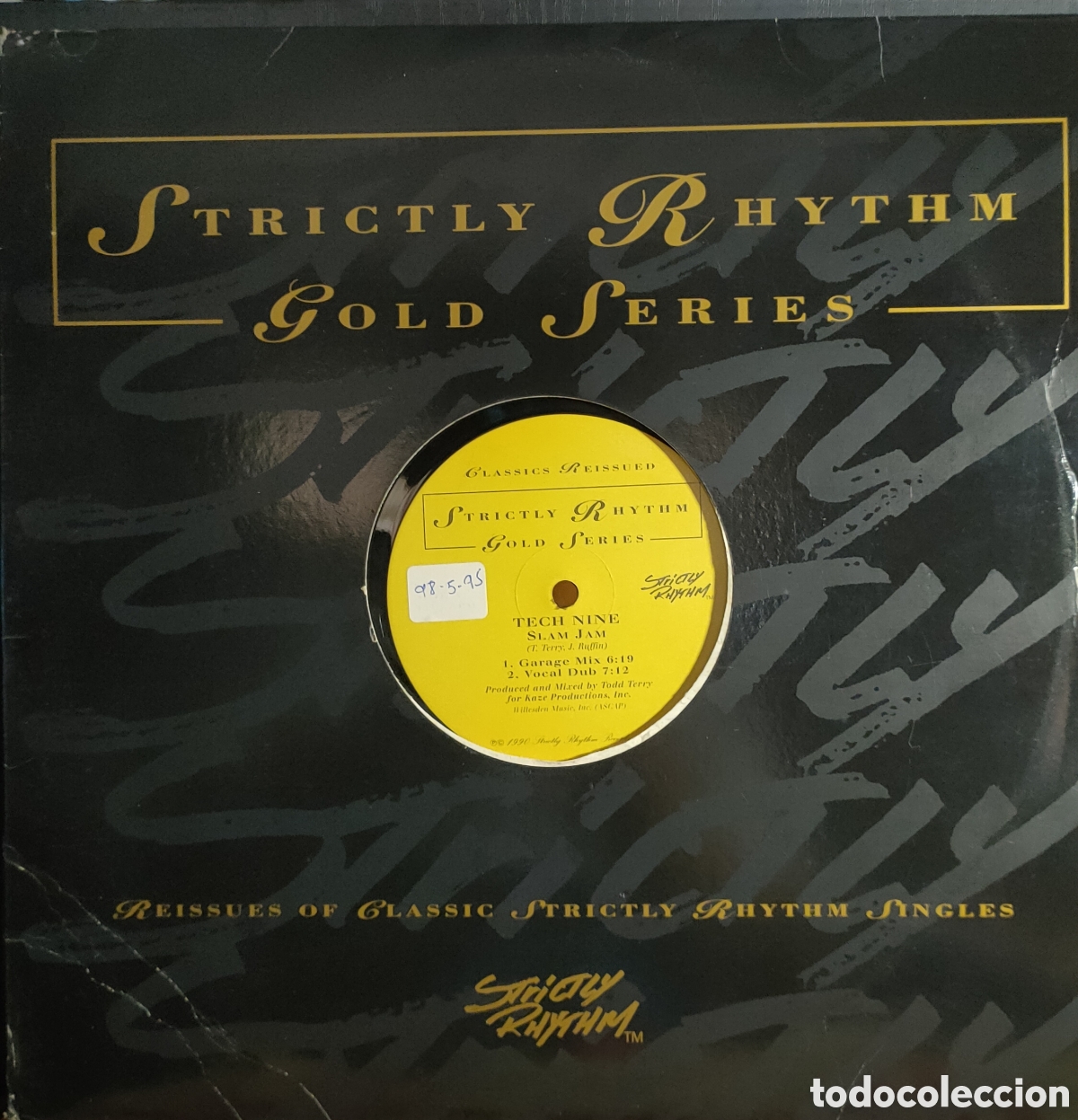 Discos de vinilo: Tech Nine / Static &ndash; Slam Jam / Dream It . Original US usa disco 12&rdquo; vinilo - Foto 1