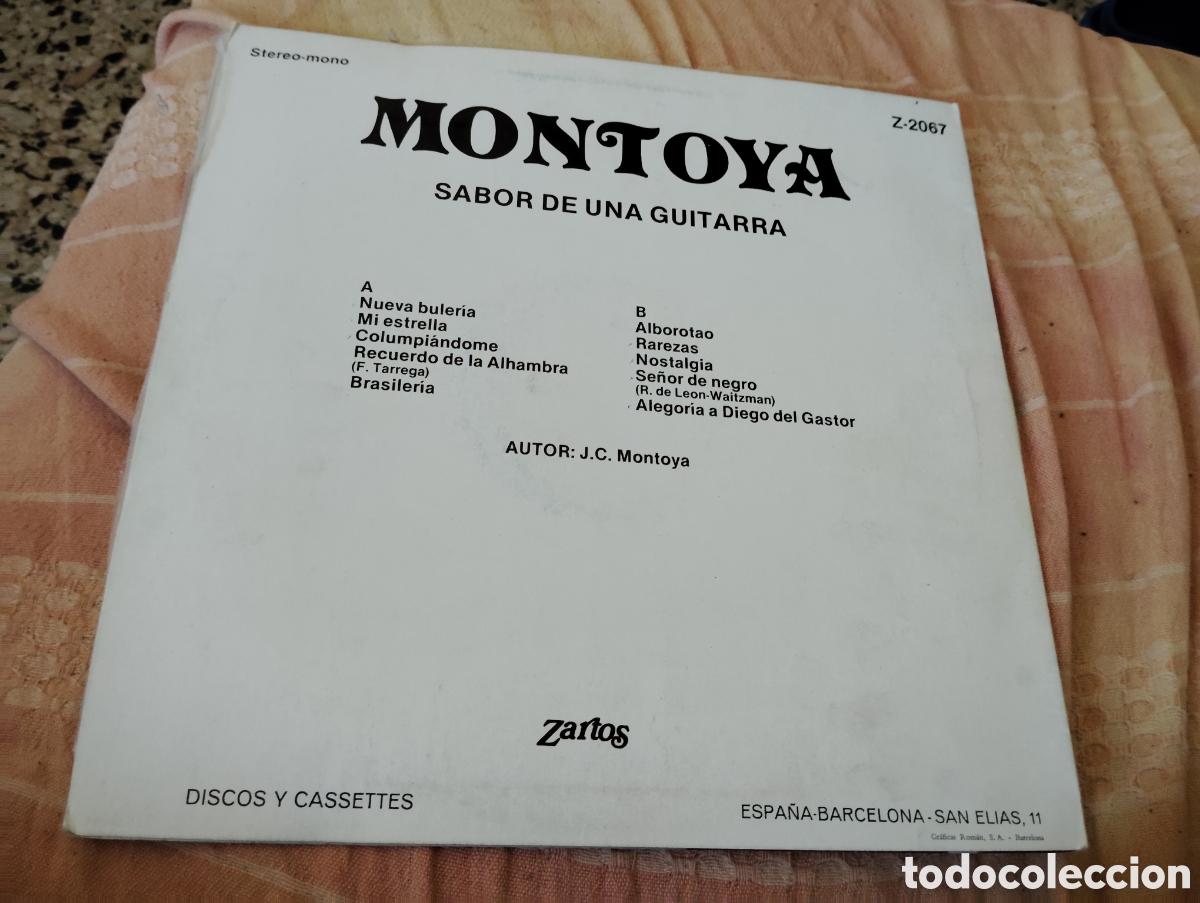 Discos de vinilo: MONTOYA - SABOR DE UNA GUITARRA ( 1976 ) - Foto 2