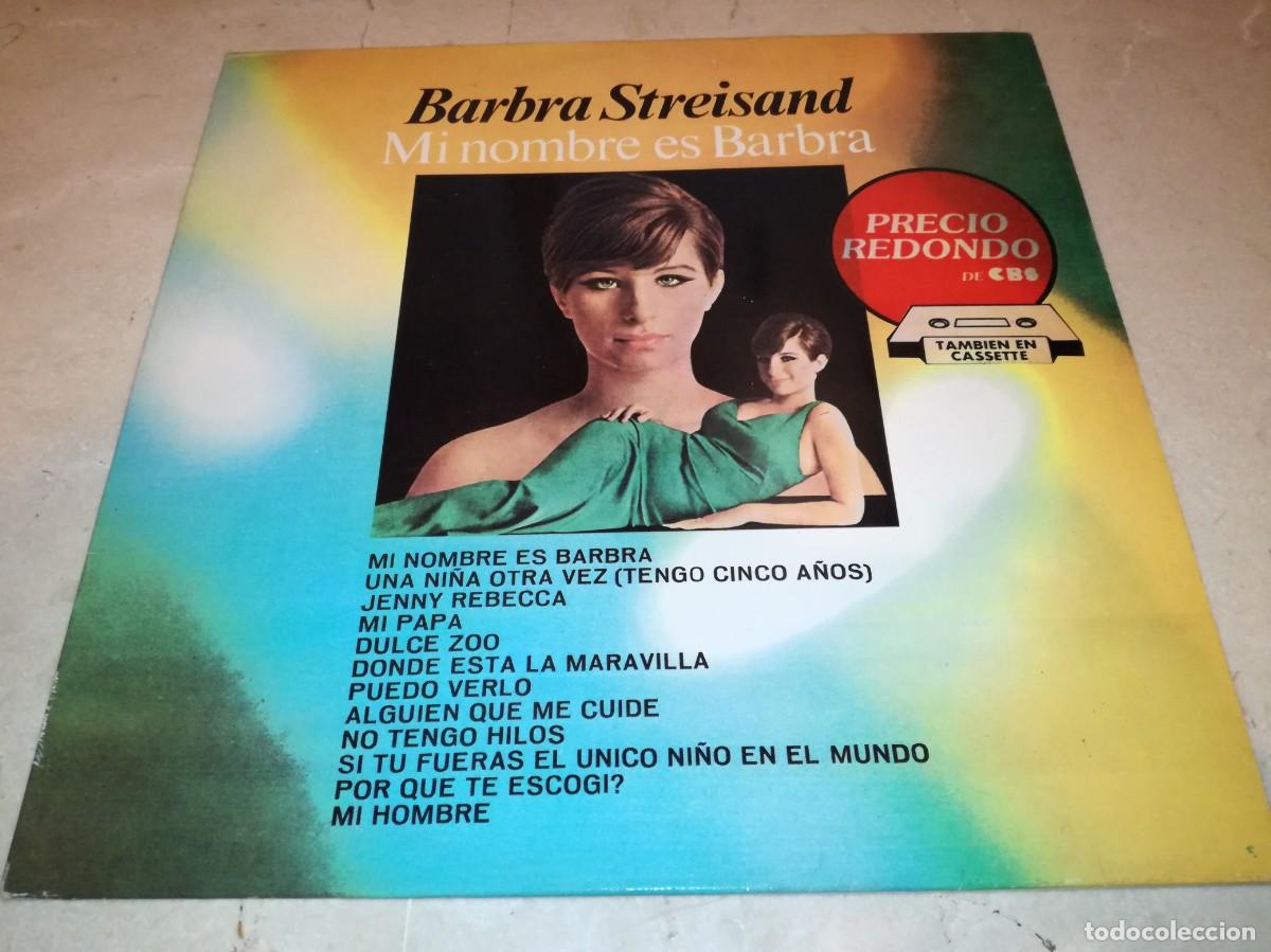 Discos de vinilo: BARBRA STREISAND-MI NOMBRE ES BARBRA-EDICI&Oacute;N ESPA&Ntilde;OLA