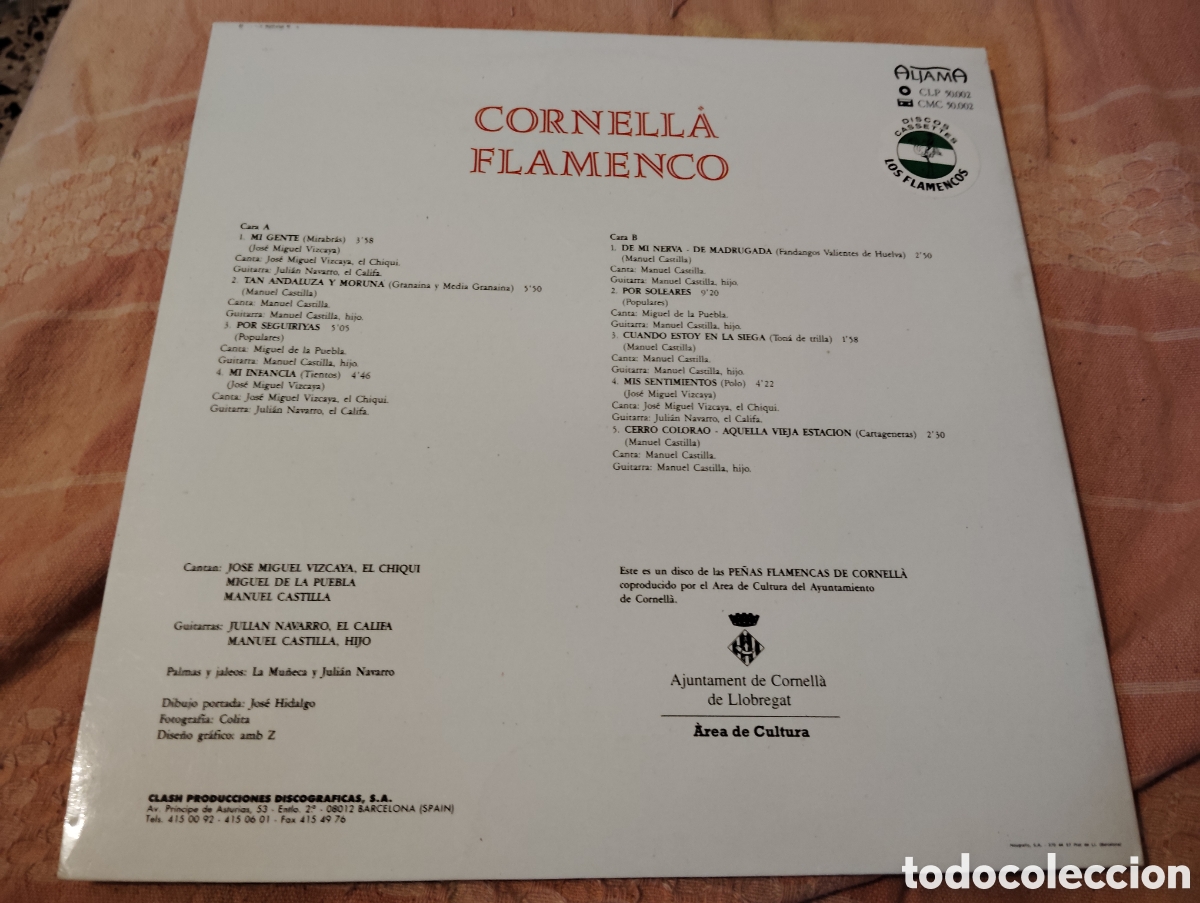 Discos de vinilo: CORNELL&Aacute; FLAMENCO / ( 1990 ) - Foto 3