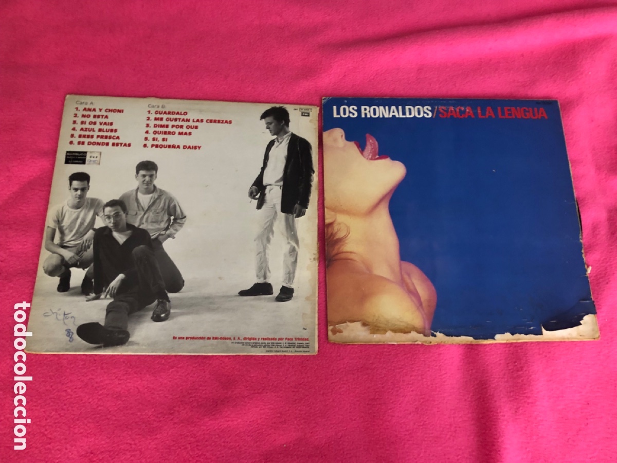 Discos de vinilo: Lote Los ronaldos Saca la lengua etc - Foto 2