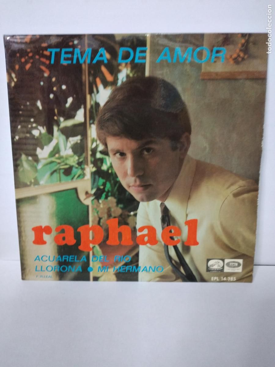 Discos de vinilo: RAPHAEL - TEMA DE AMOR + 3 - EP EMI 1967 - Foto 1