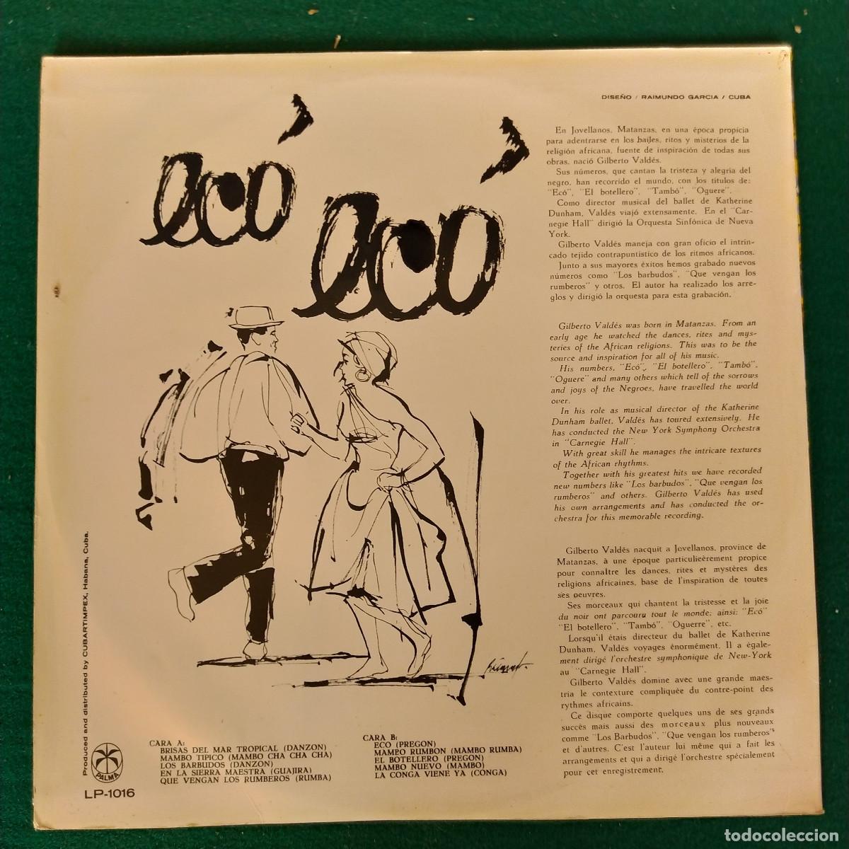 Discos de vinilo: Gilberto Vald&eacute;s &ndash; &rdquo;Eco&rdquo; (Instrumental) - Foto 2