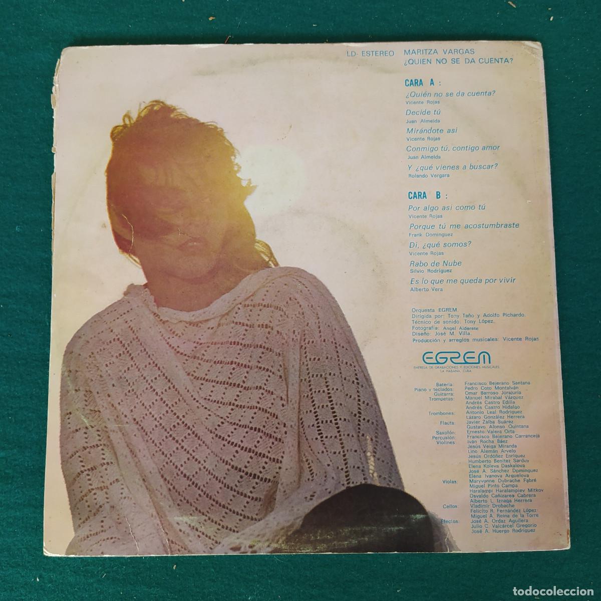 Discos de vinilo: Maritza Vargas &ndash; &iquest;Qui&eacute;n No Se Da Cuenta? - Foto 2