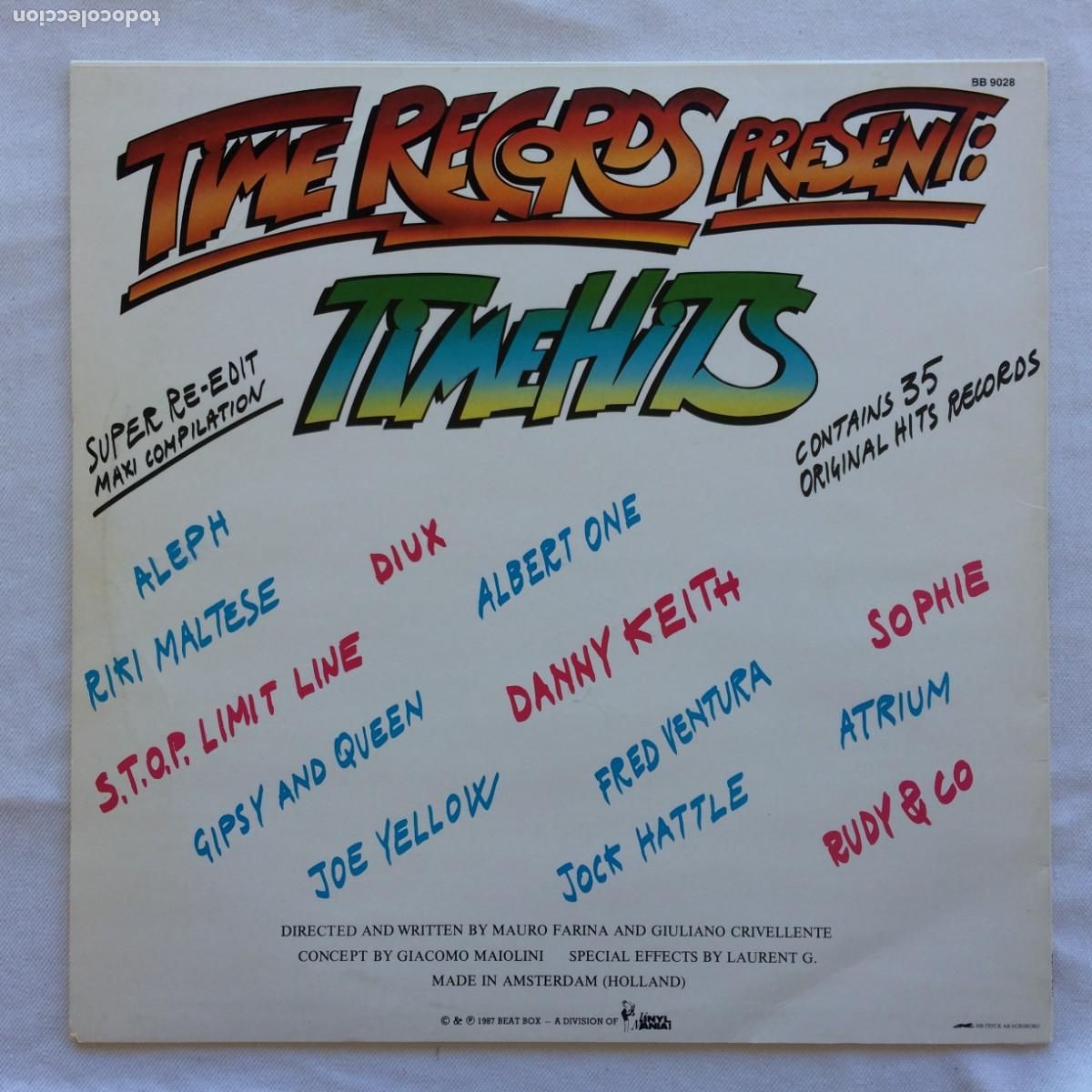 Discos de vinilo: Various &lrm;&ndash; Time Records Present: Time Hits Sweden 1987 Maxi Compilation Mixed - Foto 2